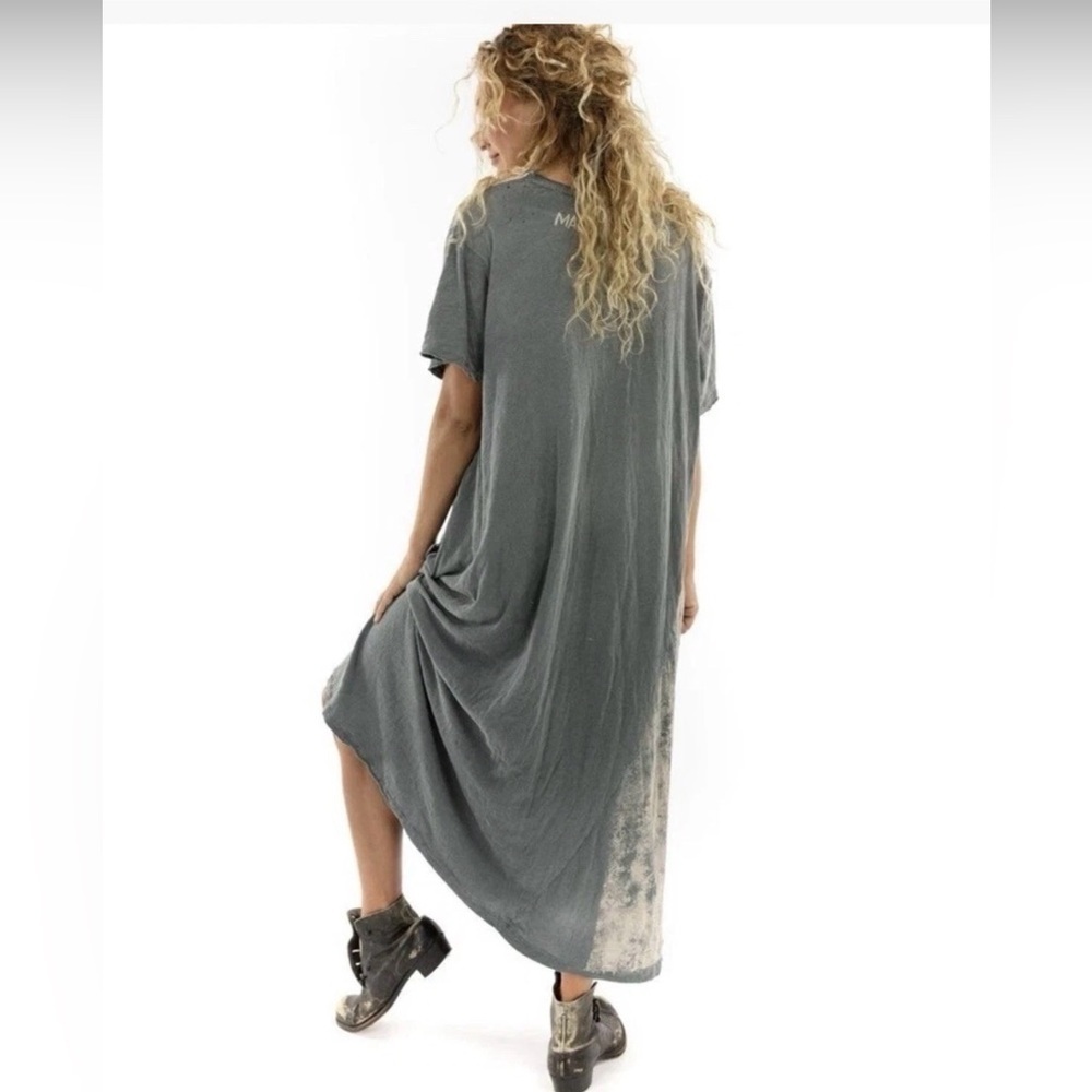 Magnolia Pearl Space Disco Tee Dress in the Ozzy color 100% cotton jersey - Picture 2 of 15